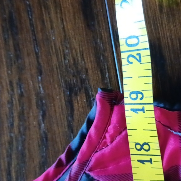 Relativity Red and Black Checkered Women's Vest - Picture 11 of 12